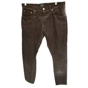 Todd Shelton Pants Men's 5 Pocket Corduroy Brown 34x33 Classic Academic Preppy